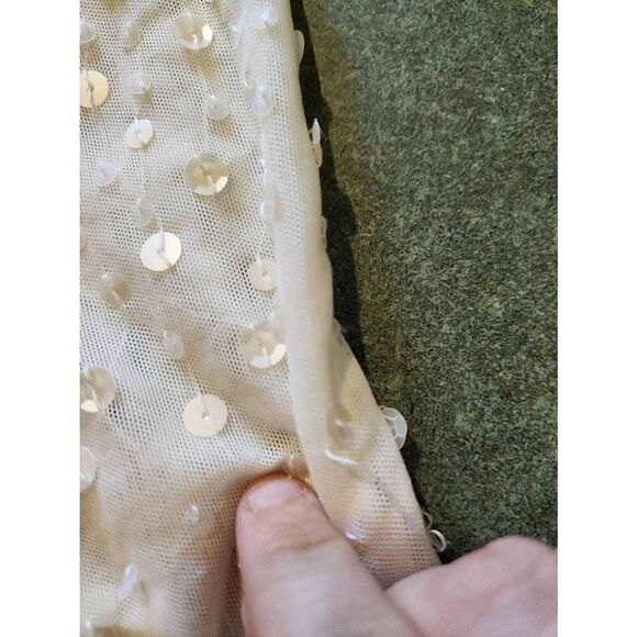 Alice+Olivia white sequins sleeveless tank dress - Picture 5 of 5